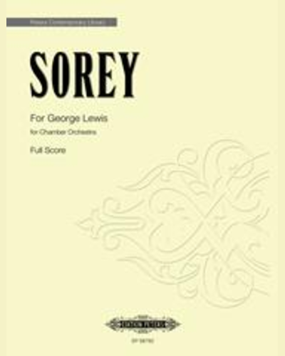 For George Lewis — Tyshawn Sorey