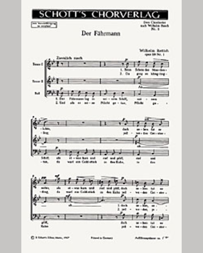 Drei Chorlieder — Wilhelm Rettich