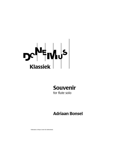 Souvenir — Adriaan Bonsel