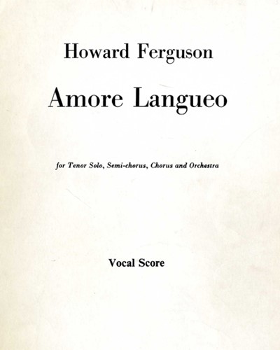 Amore Langueo, op. 18 — Howard Ferguson