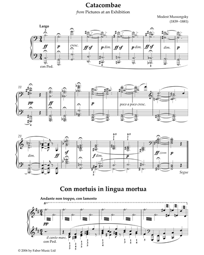 Catacombae from Pictures At An Exhibition — Modest Mussorgsky