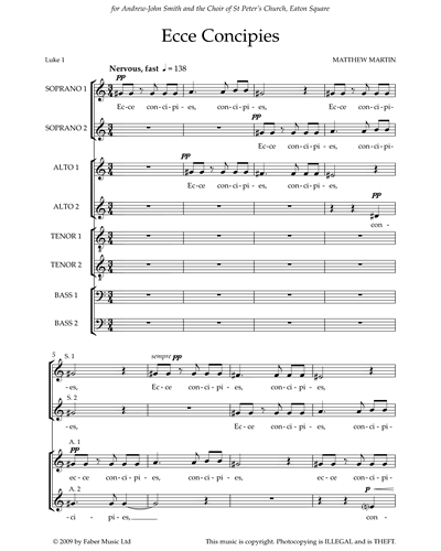 Ecce Concipies — Matthew Martin