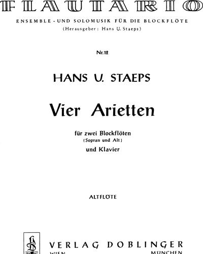 Four Ariettes, op. — Hans Ulrich Staeps