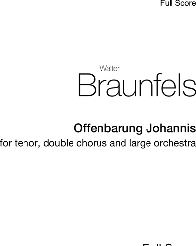 Offenbarung Johannis, op. 17 — Walter Braunfels