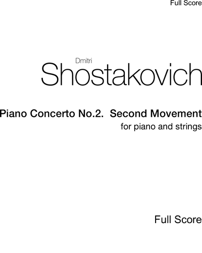 Piano Concerto No. 2, op. 102 — 肖斯塔科维奇