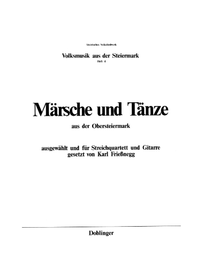 Volksmusik aus der Steiermark, Vol. 4 — Karl Friessnegg