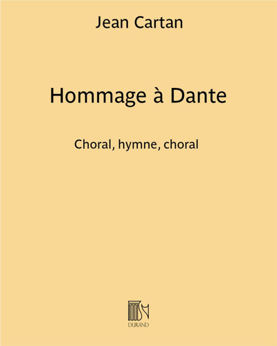 Hommage à Dante — Jean Cartan