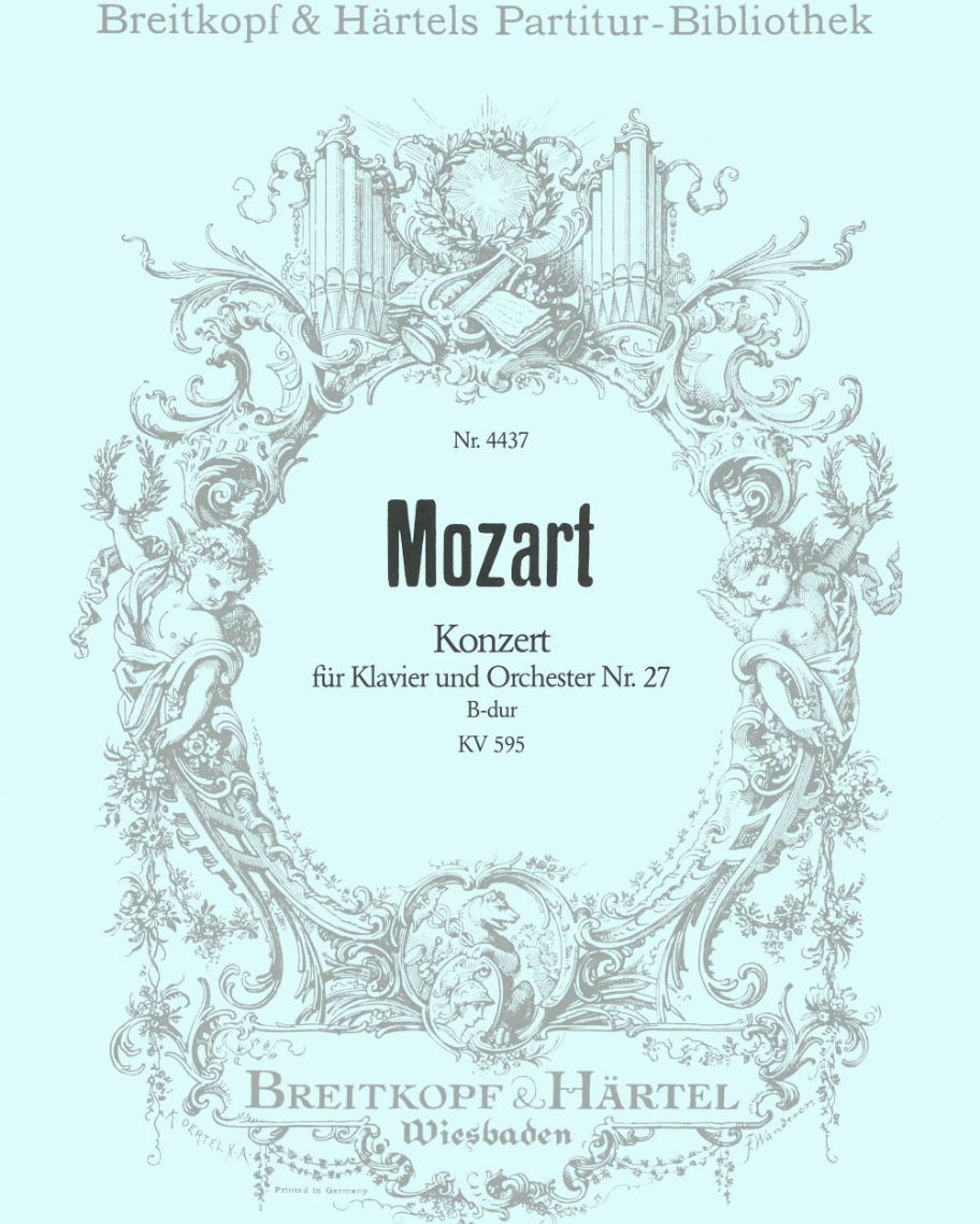 Klavierkonzert [Nr. 27] B-dur KV 595 — Wolfgang Amadeus Mozart