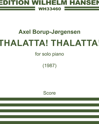 THALATTA! THALATTA! — Axel Borup-Jørgensen