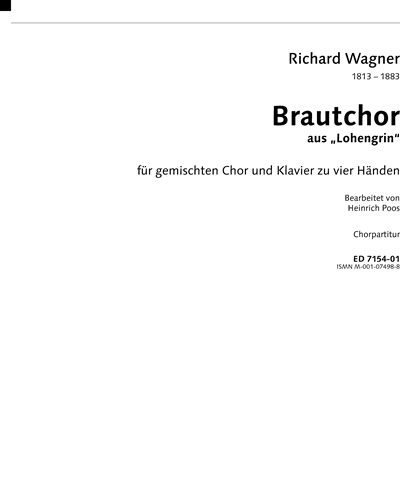 Brautchor — 瓦格纳