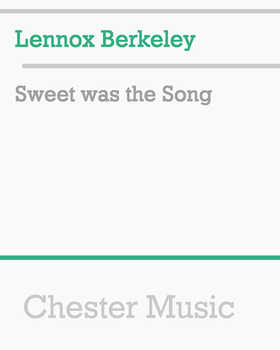 Sweet was the Song — 威廉·伯德