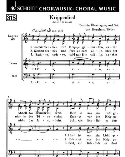 Krippenlied — Bernhard Weber