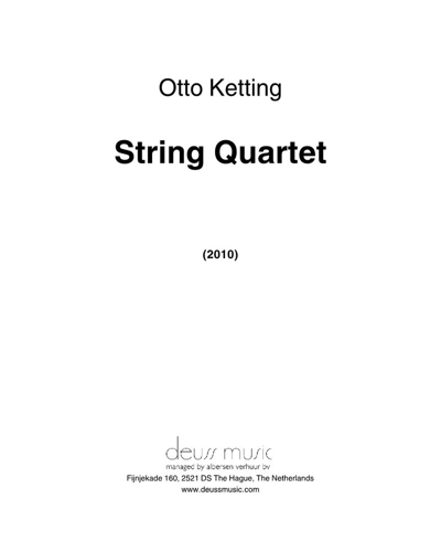 String Quartet — Otto Ketting
