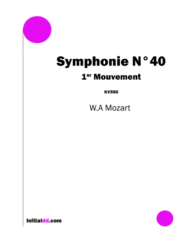Molto Allegro (from 'Symphony No. 40, KV. 550') — 莫扎特