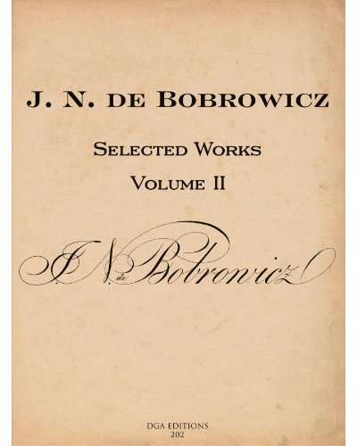 Selected Works, Vol. 2 — Jan Nepomucen de Bobrowicz