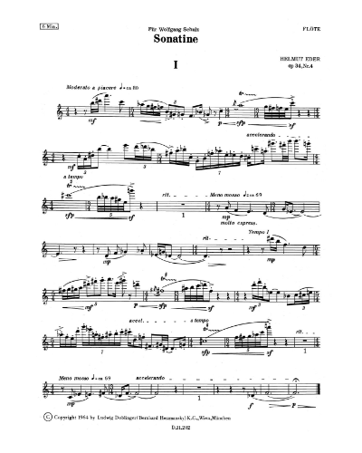 Sonatine, op. 34/4 — Helmut Eder