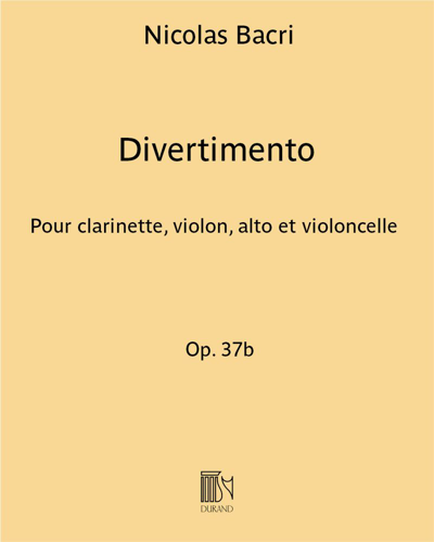 Divertimento Op. 37b — 尼古拉·巴克里