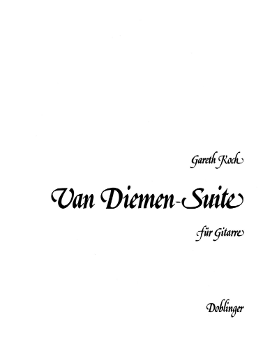Van Diemen Suite, op. 1 — Gareth Koch
