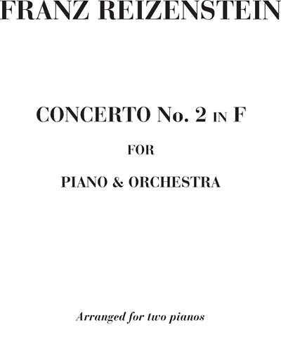 Concerto n. 2 in F for piano and orchestra — Franz Reizenstein