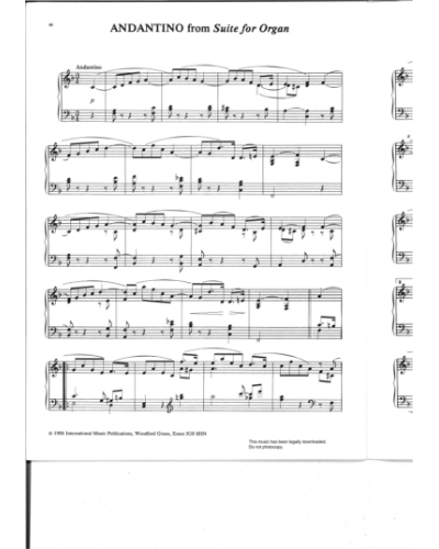 Andantino (from 'Suite for Organ') — 埃尔加
