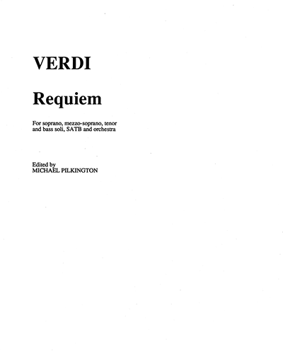 Requiem — 威尔第