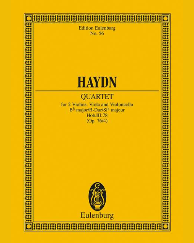 String Quartet in B-flat major, 'L'Aurore' — 海顿