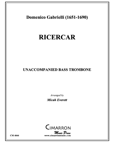 Ricercar — Domenico Gabrielli
