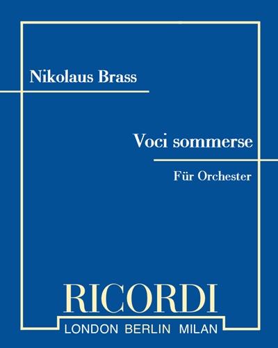 Voci sommerse — Nikolaus Brass