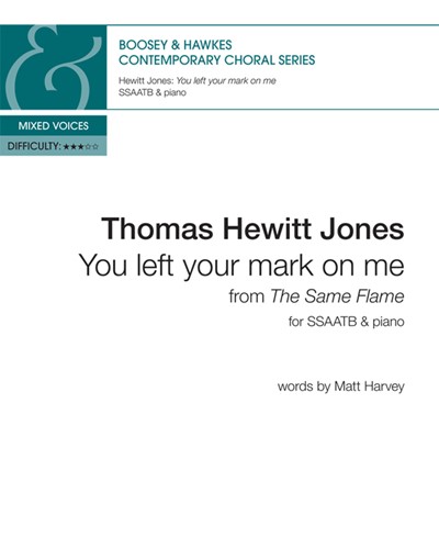 You left your mark on me — Thomas Hewitt Jones