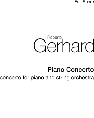 Piano Concerto — 罗伯托·格哈德