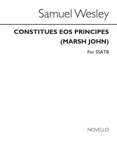 Constitues Eos Principes (After Marsh John) — Samuel Sebastian Wesley
