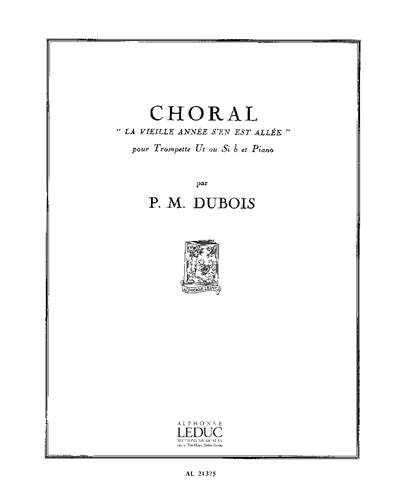 Choral: "La Vieille Année s'en est Allée" — Pierre-Max Dubois