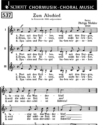Zum Abschied — Philipp Mohler