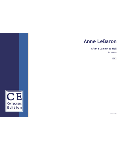 After a Dammit to Hell — Anne LeBaron