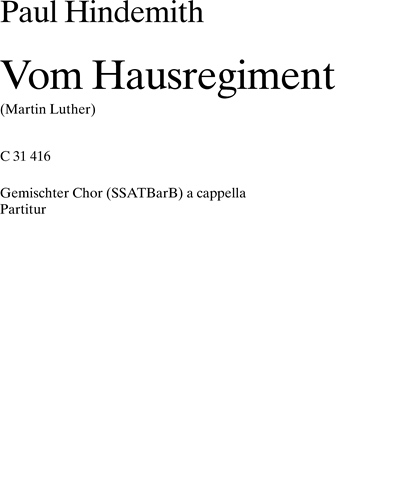 Lieder nach alten Texten, op. 33 — 欣德米特