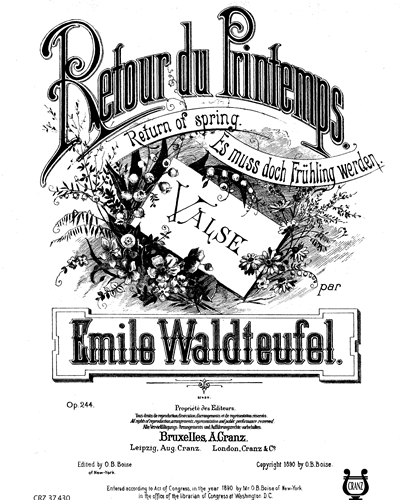 Es muss Frühling werden — Émile Waldteufel