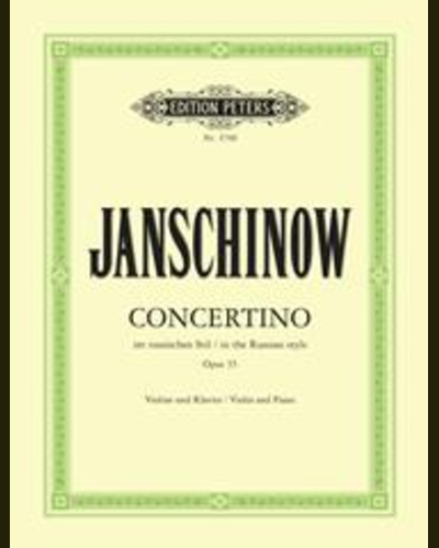 Concertino in Russian Style Op.35 — Alexej Janschinow
