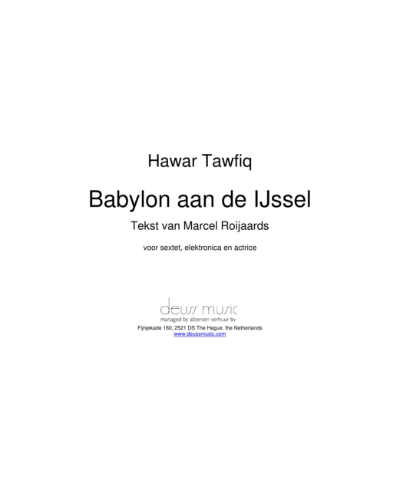 Babylon aan de IJssel — Hawar Tawfiq