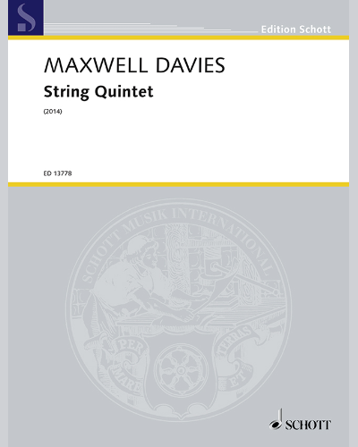 String Quintet, op. 330 — 马克斯韦尔·戴维斯