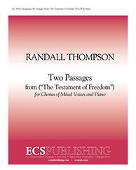 Two Passages from "The Testament Of Freedom" — Randall Thompson