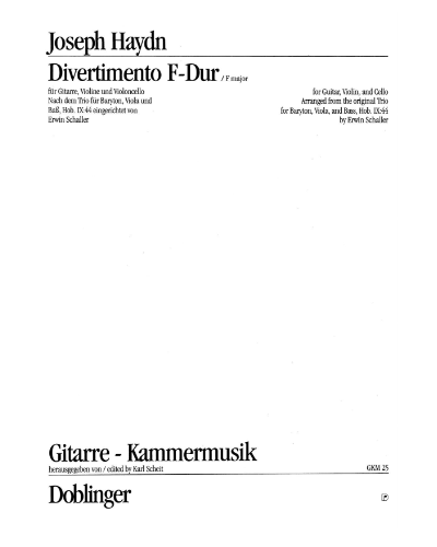 Divertimento in F major — Joseph Haydn