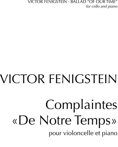 Complaintes "De Notre Temps" — Viktor Fenigstein