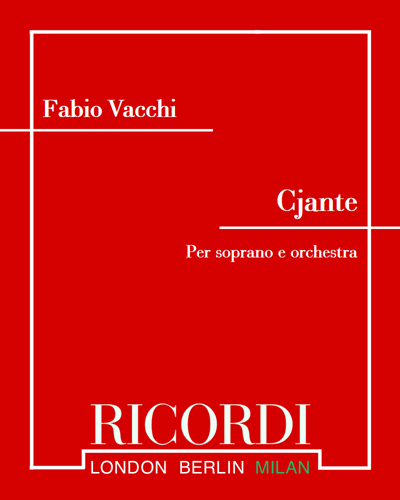 Cjante — Fabio Vacchi