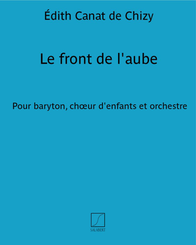 Le front de l'aube — Édith Canat de Chizy