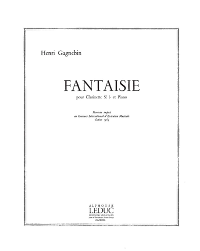 Fantaisie — Henri Gagnebin