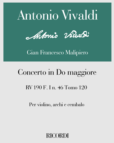 Concerto in C major, RV 190, F. I no. 46, Tomo 120 — 维瓦尔第