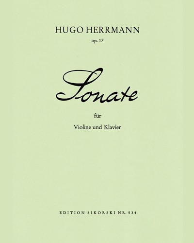 Sonata, op. 17 — Hugo Herrmann