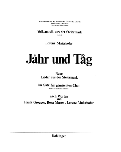 Volksmusik aus der Steiermark, Vol. 22 — Lorenz Maierhofer