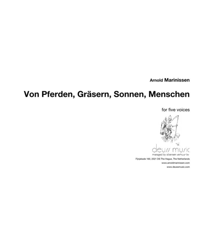 Von Pferden, Gräsern, Sonnen, Menschen — Arnold Marinissen