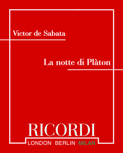 La notte di Plàton — Victor de Sabata